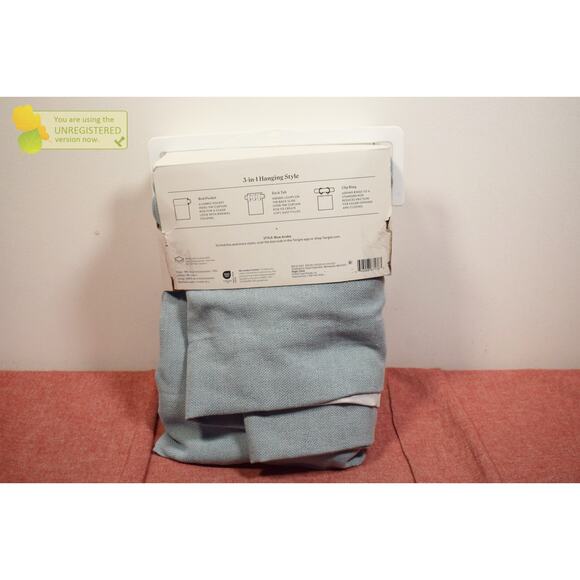 Threshold 50"x84" Blackout Aruba Rod Pocket Window Curtain Panel Blue (Snags)* - Picture 7 of 8